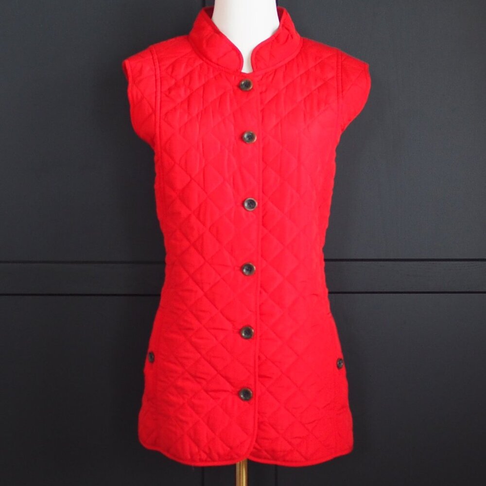 J. Jill | Red Quilted Vest